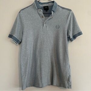 ARMANI EXCHANGE Mens Heathered Pique Polo